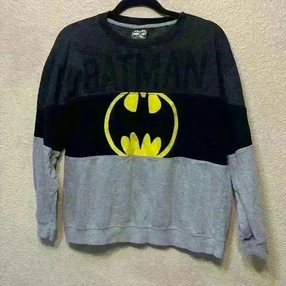 Batman crewneck sweatshirt sz kids XL superhero back to school fall winter